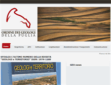 Tablet Screenshot of geologipuglia.it